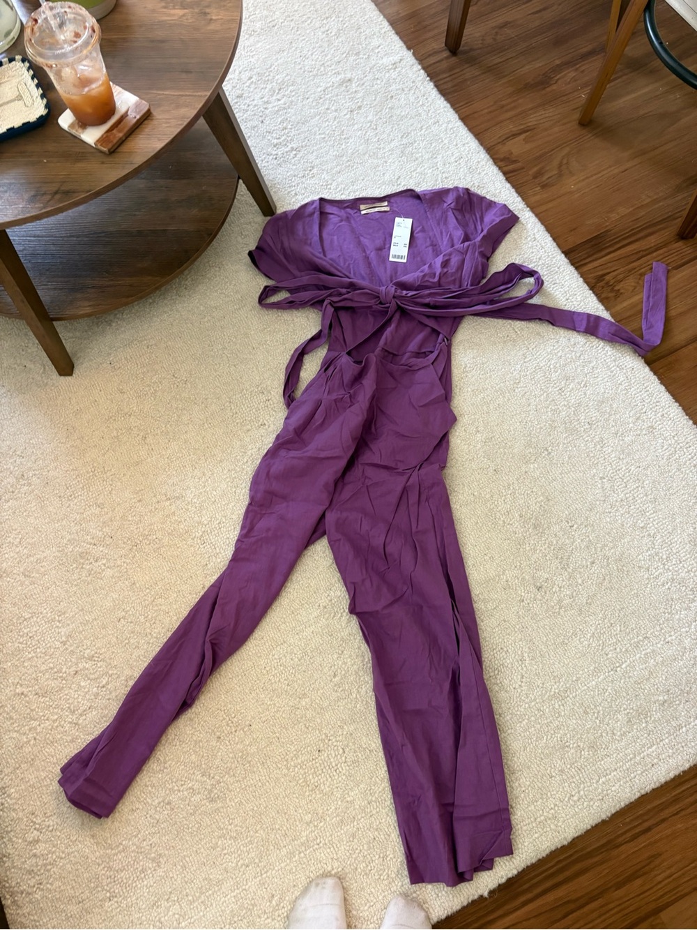 Urban outfitters Purple Women's Wrap Jumpsuit